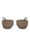 Max Mara 59mm Pilot Sunglasses