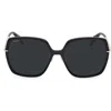 Max Mara 59mm Round Sunglasses In Shiny Black / Smoke