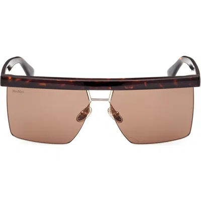Max Mara 60mm Polarized Geometric Sunglasses