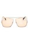 Max Mara 64mm Geometric Sunglasses In Multi