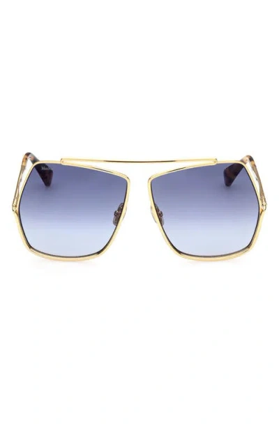 MAX MARA MAX MARA 64MM GRADIENT GEOMETRIC SUNGLASSES