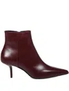 Max Mara 65mm Pointed-toe Side-zip Boots In Red