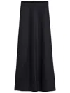 Max Mara Black High Rise Long Skirt