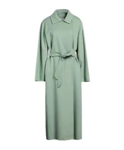 Max Mara A Belted Coat In Green