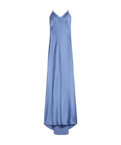 Max Mara A Dress With Thin Shoulder Straps In Blue