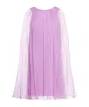Max Mara Purple Silk Midi Dress In Purple