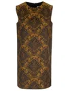 Max Mara A-line Sleeveless Dress Dresses Multicolor In Brown