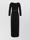 Max Mara A-line Three-quarter Sleeve Belted Dress