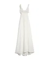 Max Mara Long Cady Dress In Gray