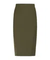 Max Mara Gonna Cognac In Green