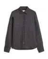 Max Mara Abadan Felted-finish Shirt Jacket In Black