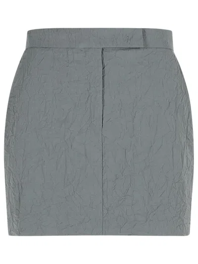 MAX MARA MAX MARA ABATE' GREY VIRGIN WOOL SKIRT