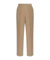 Max Mara Pleated Front Casual Pants In Brown