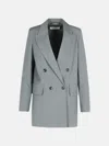 Max Mara 'abavo' Grey Wool Blazer In Grey