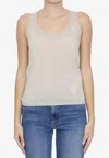 Max Mara Ax Ara Abbono Top In Beige