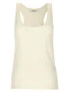 Max Mara Sleeveless Scoop Neck Plain Top