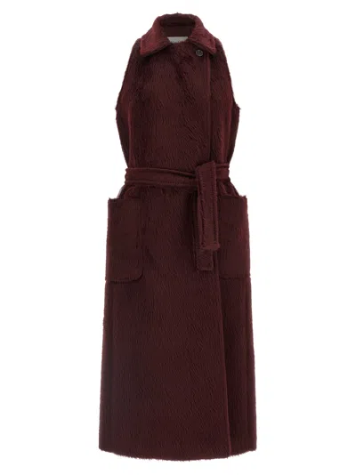 MAX MARA ABBOZZI1234 FUR BORDEAUX