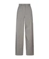 Max Mara Abetaia Creased Trousers In Gray