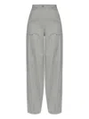 Max Mara Abetaia Seam-detail Trousers In Gray