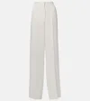 Max Mara Abetone High-rise Cady Wide-leg Pants In Black
