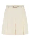 Max Mara Abilita Pleated Shorts In Neutrals