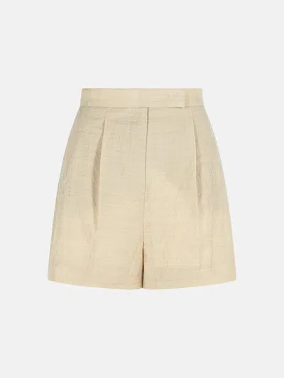 MAX MARA 'ABISSO' BEIGE FINE WOOL PANTS