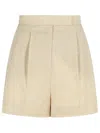 Max Mara 'abisso' Beige Fine Wool Pants Women In Neutral