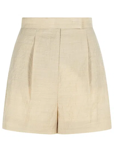 Max Mara 'abisso' Beige Fine Wool Pants Women In Neutral