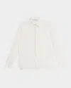 Max Mara Abisso Button-down Flax Shirt In White