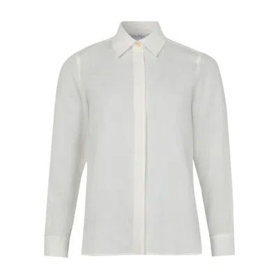 Max Mara Abisso Linen Shirt In White