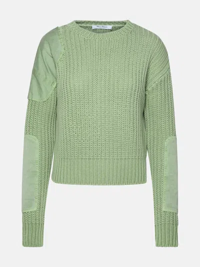 Max Mara 'abisso1234' Sage Green Cotton Sweater