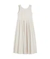 Max Mara Abito Smanicato In Popeline In White
