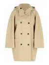 Max Mara Arturo1234 Beige Wool Blend Coat In Multi
