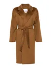 Max Mara Melinda Belted Coat In Camel