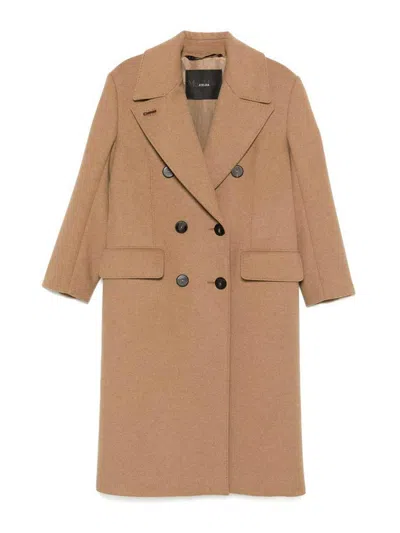 Max Mara Certainly Coat In Brown
