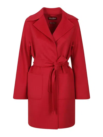 Max Mara Coat In Red