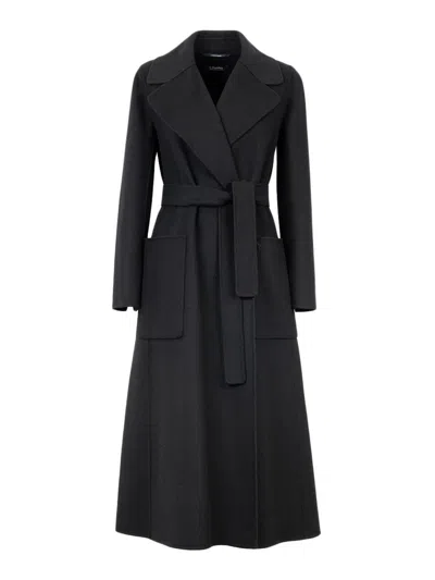 Max Mara Abrigo Largo - Negro In Black