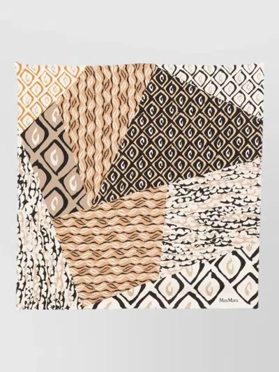 MAX MARA ABSTRACT PATTERN LIGHTWEIGHT SQUARE SCARF