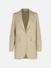 Max Mara 'acacia' Beige Virgin Wool Jacket In Beige