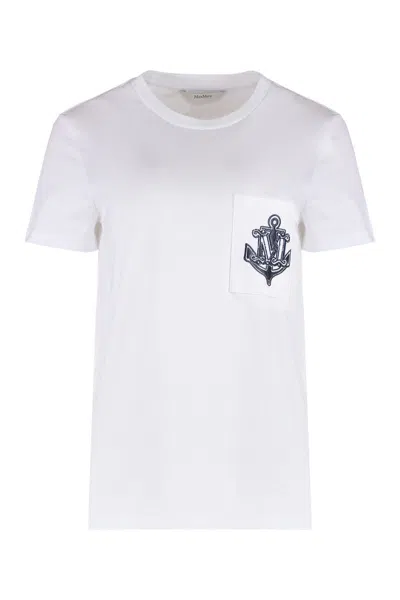 Max Mara Acacia Cotton Crew-neck T-shirt