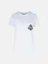 Max Mara 'acacia' White Cotton T-shirt In White