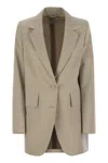 Max Mara Sand Wool Acacia Blazer In Neutral