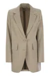 Max Mara Sand Wool Acacia Blazer In Beige