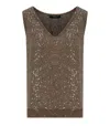 Max Mara Acaici Brown Top In Brown