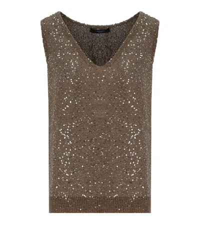 Max Mara Acaici Brown Top