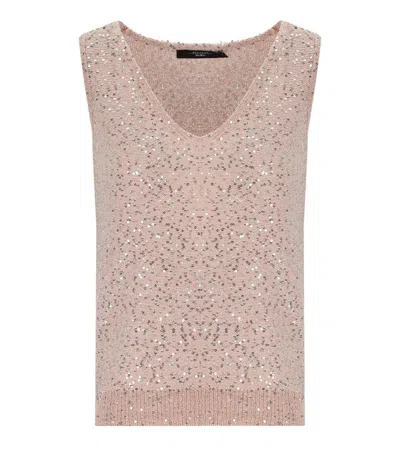 Max Mara Acaici Roze Top In Pink