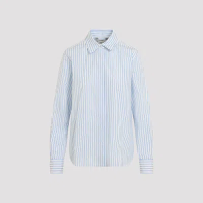 Max Mara Accenni Long-sleeved Stripe Shirt In Blue