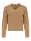 Max Mara Acceso Wool Sweater In Brown