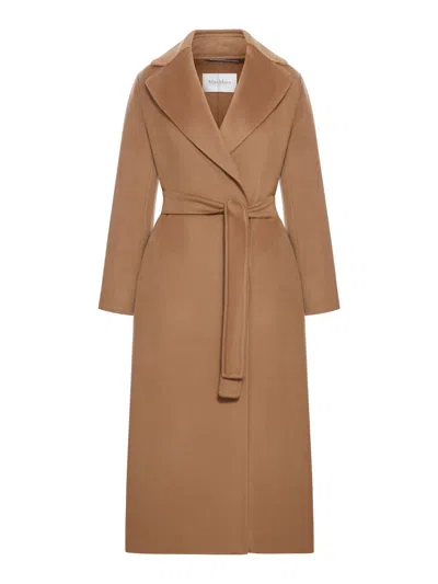 Max Mara Aceri Cashmere Robe Coat In Multi