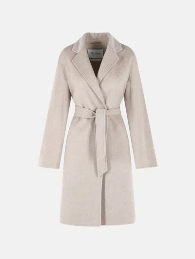 Max Mara 'aceri' Sand Cachemire Wrap Coat In Multi